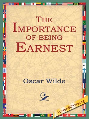 cover image of The Importance of being Earnest